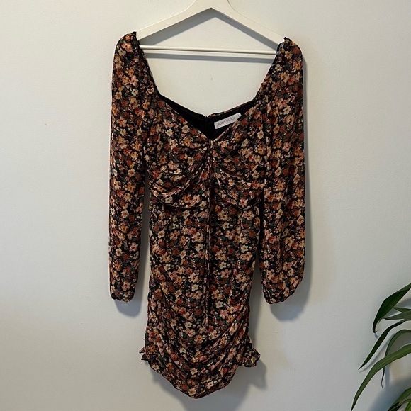 Floret Studios Ruched Floral Mini Dress - Picture 2 of 10